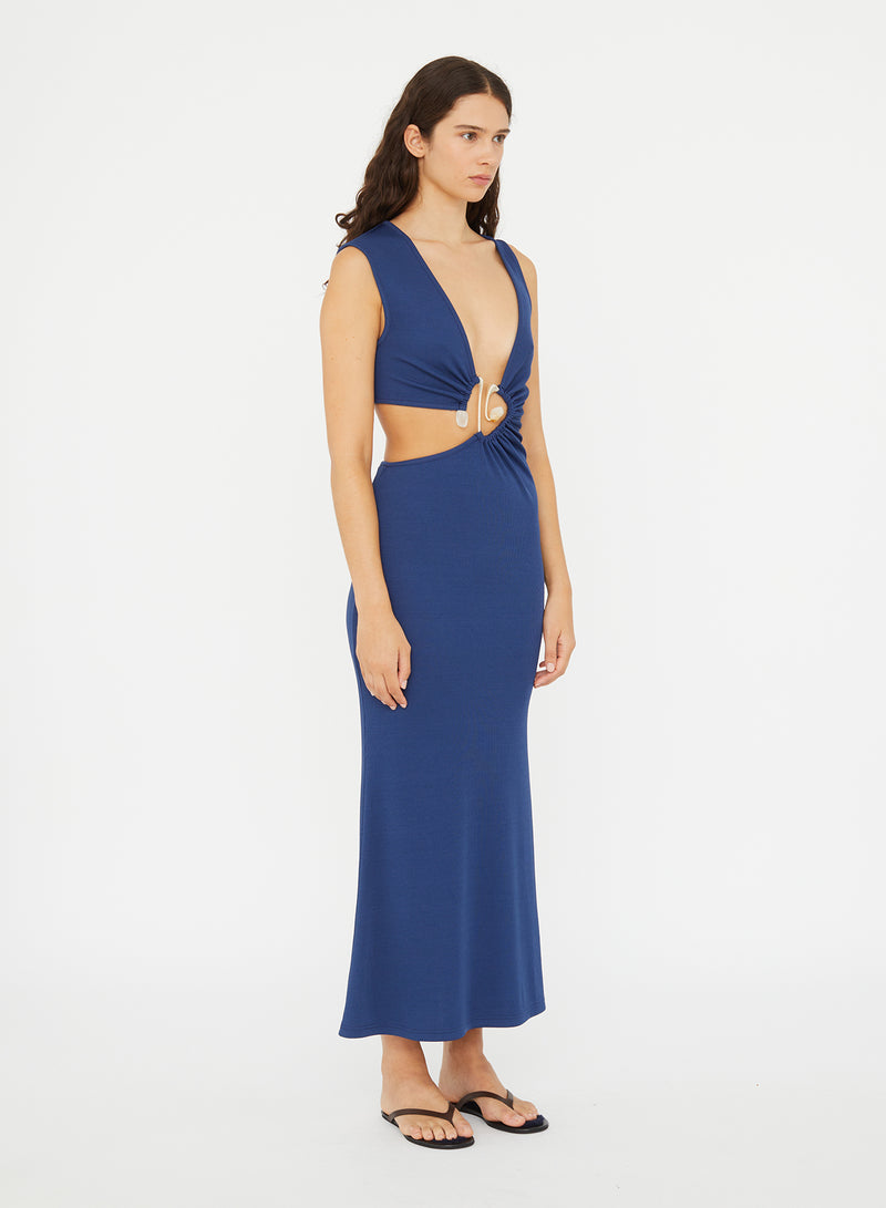 Spiral Crystal Cutaway Dress - Image 2