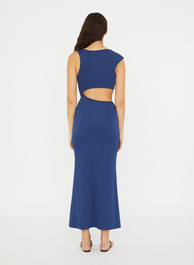 Spiral Crystal Cutaway Dress