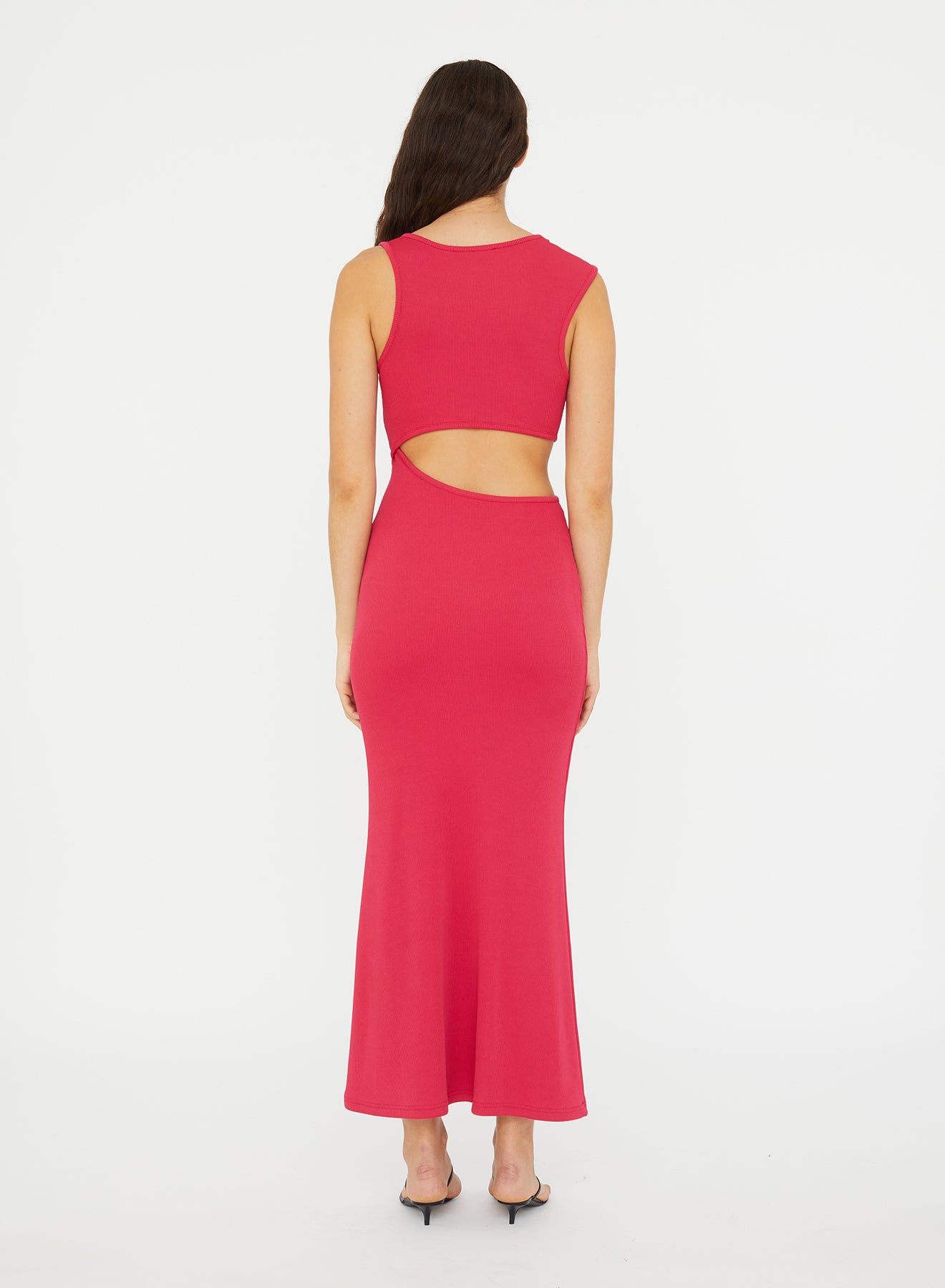 Spiral Crystal Cutaway Dress