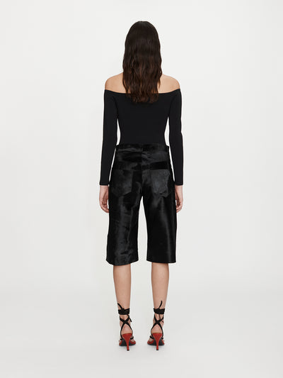 Odessa Arced Knitted Long Sleeve Top