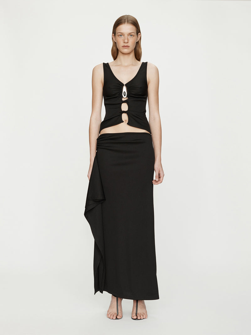 Crystal Pendant Cascade Skirt - Image 1
