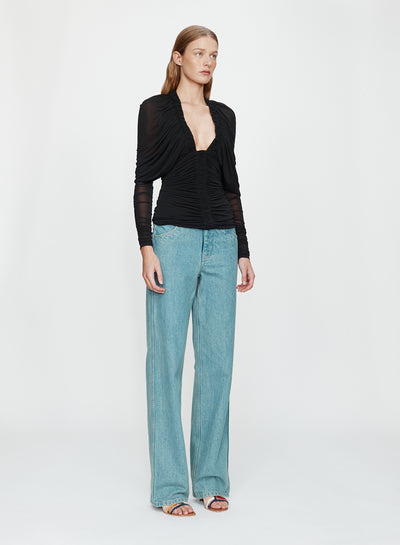 Orion Long Sleeve Plunge Top