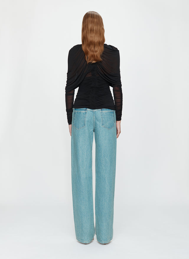 Orion Long Sleeve Plunge Top
