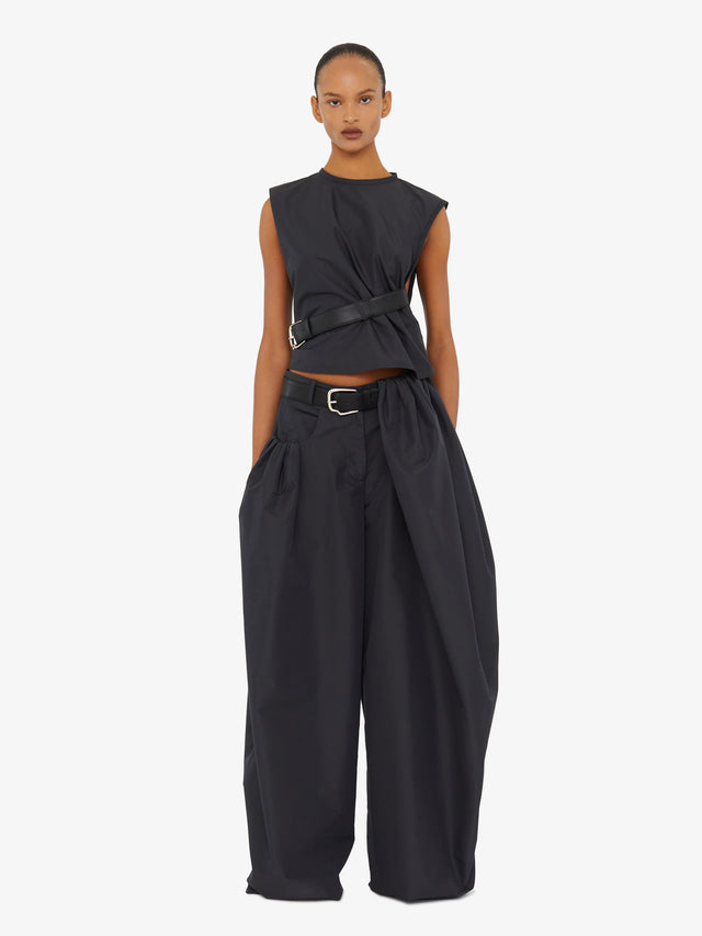 Locus Belted Taffeta Tank