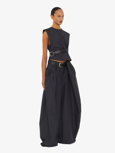 Locus Belted Taffeta Tank