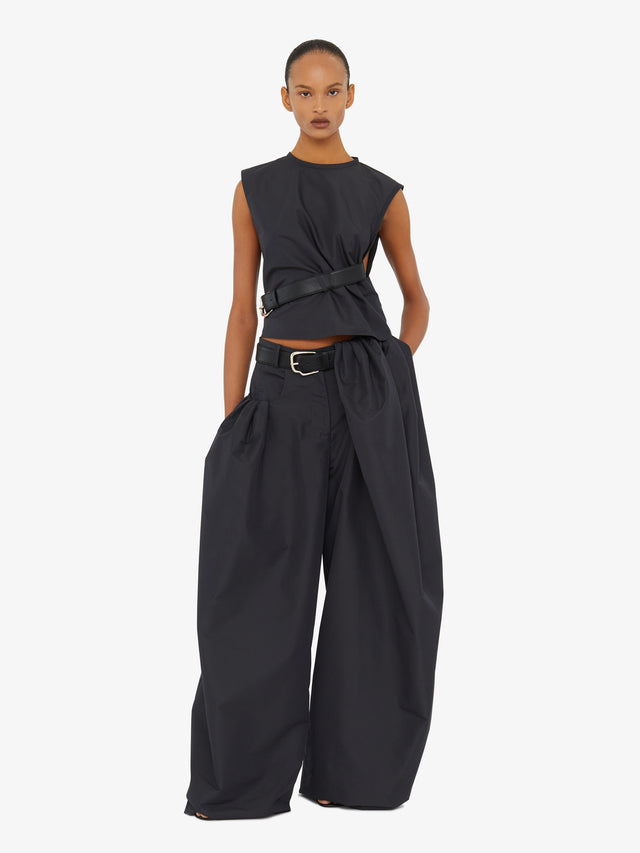 Locus Belted Taffeta Tank