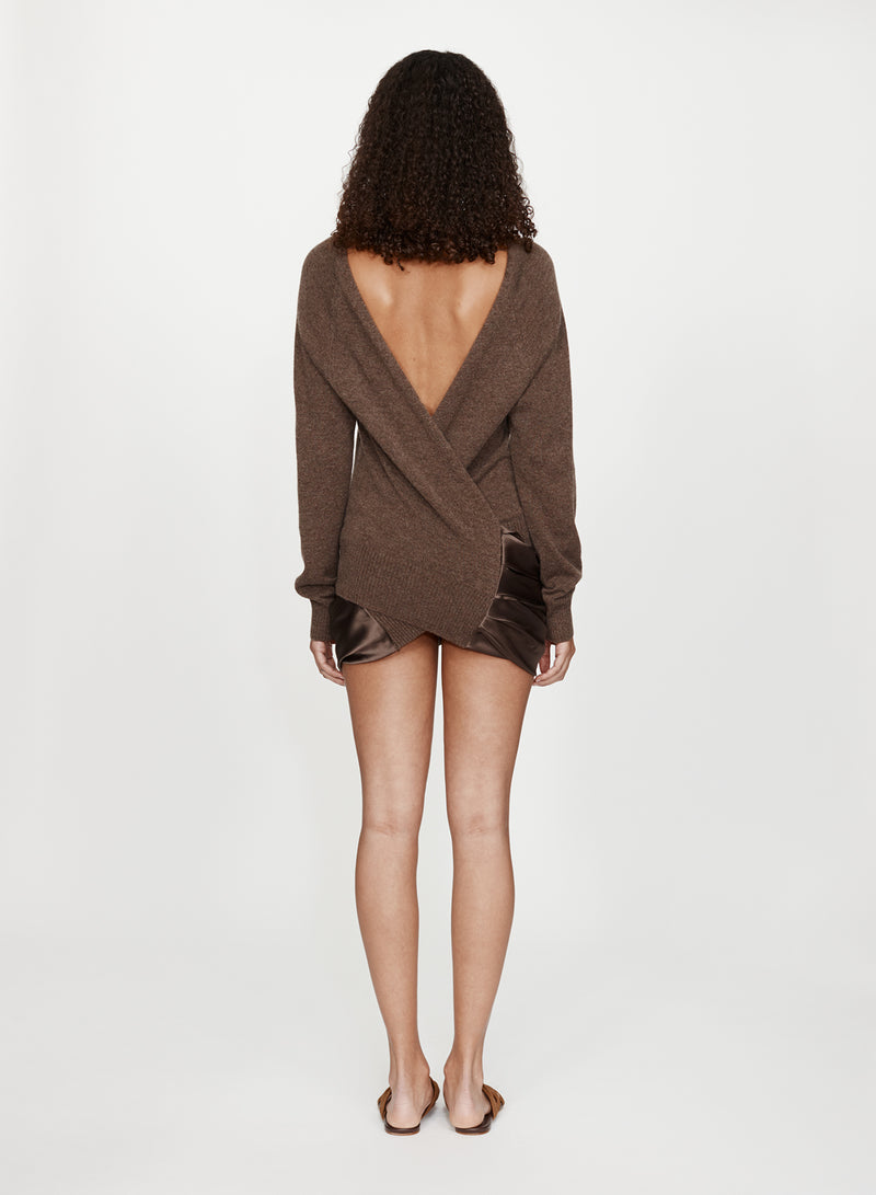 Monument Cummerbund Silk Mini Dress - Image 3