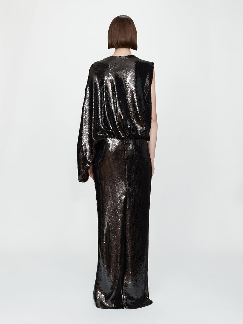 Opaline Sequin Swaddled Gown - Image 5