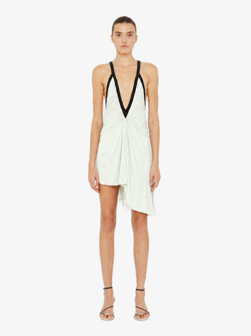 Suspended Jersey Fluted Mini Dress - Image 1