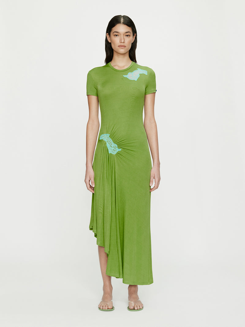 Delphin Lace Rib Tee Dress - Image 1