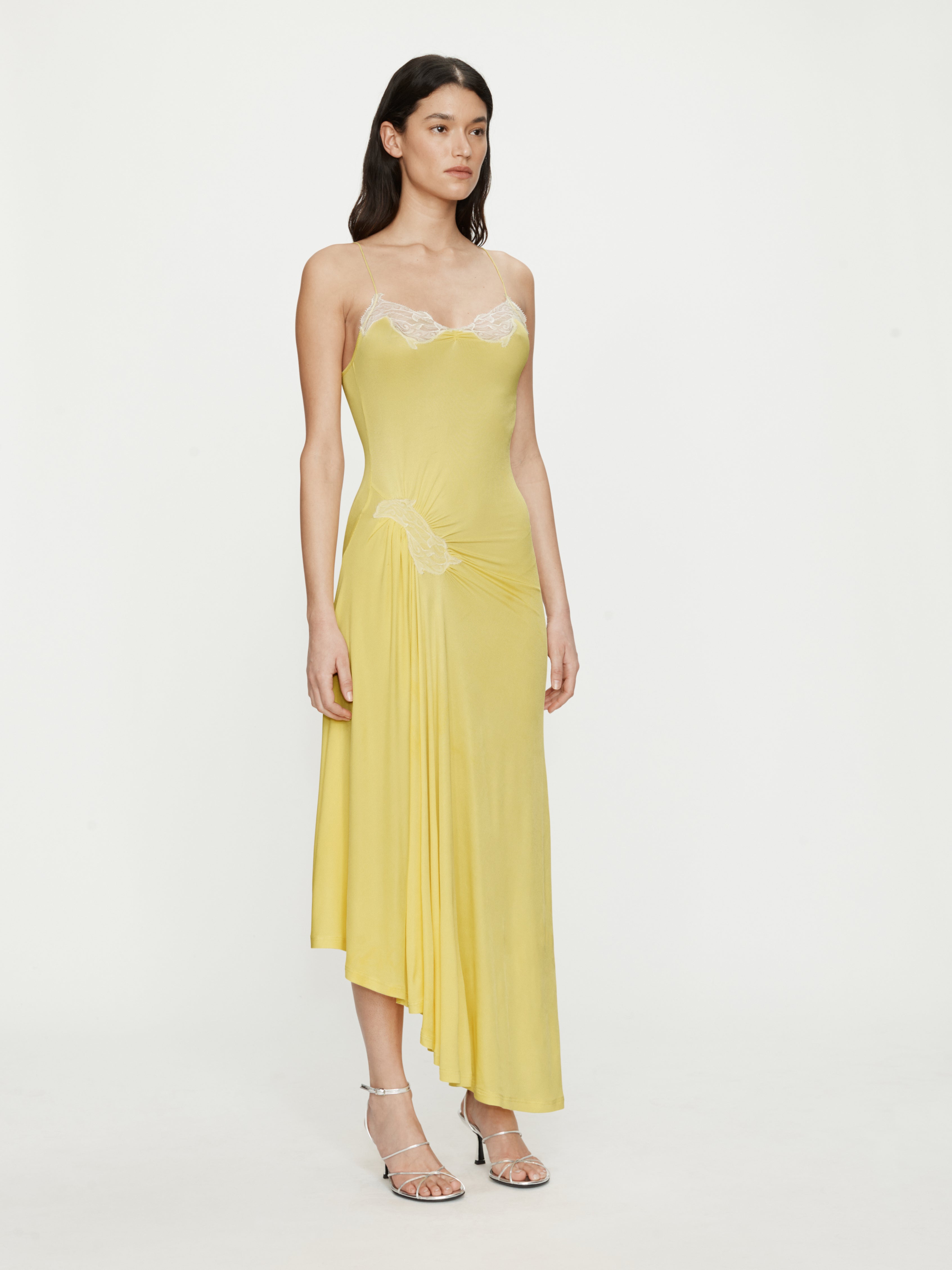 Delphin Lace Rib Cami Dress