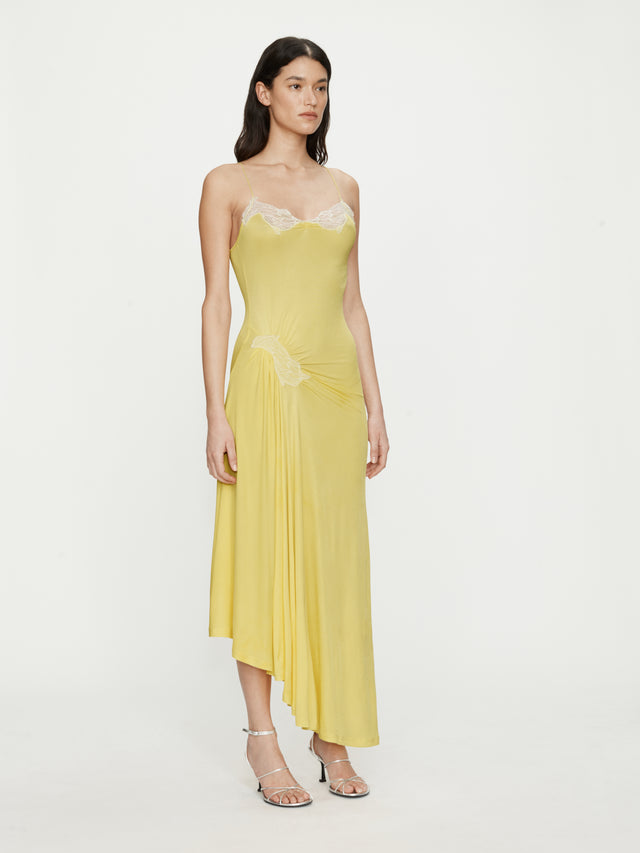 Delphin Lace Rib Cami Dress