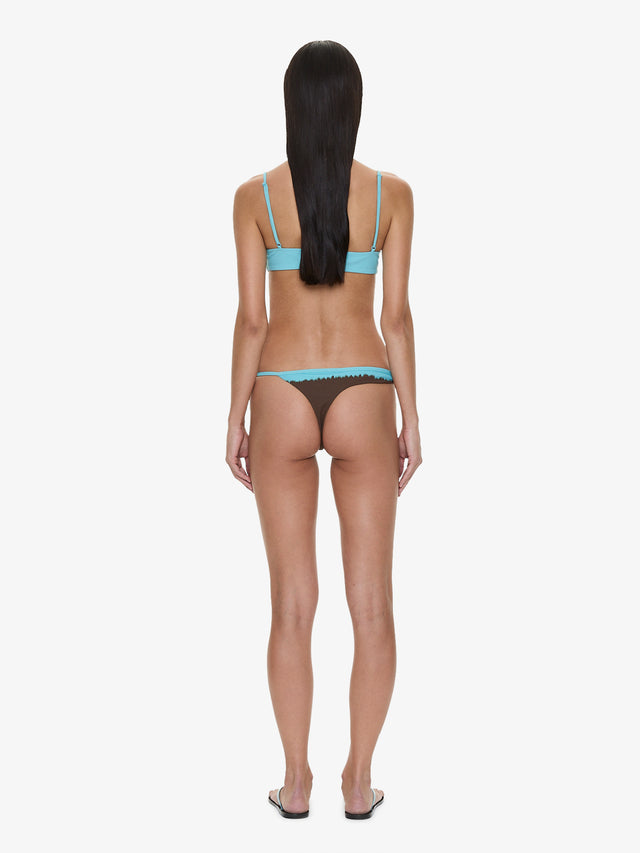 Mineral Stone Ruched Bikini Top