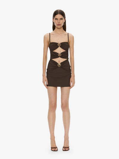 Mineral Stone Ruched Mini Dress