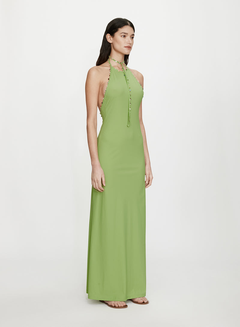 Beach Quartz Halter Lycra Dress - Image 3