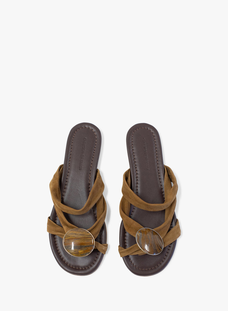 Doma Stoned Crossover Suede Flat - Image 3