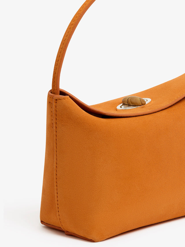 Turnlock Suede Mini Bag