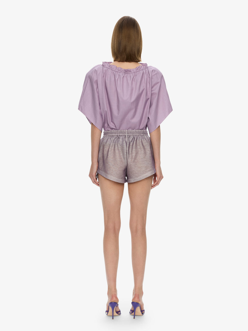 Mirage Palm Poplin Top - Image 5