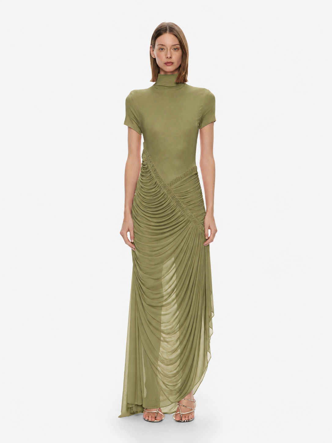 Fusion Ruched Ripple Dress