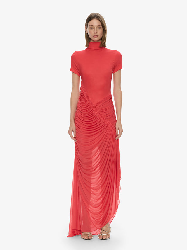 Fusion Ruched Ripple Dress