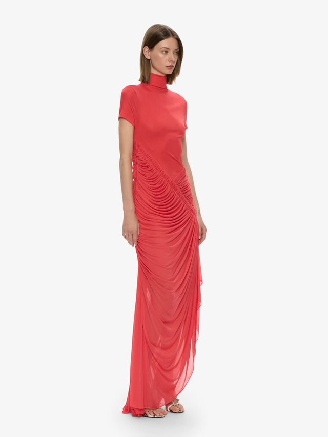 christopher esber fusion ruched dress Fusion ruched gown in green - Christopher Esber