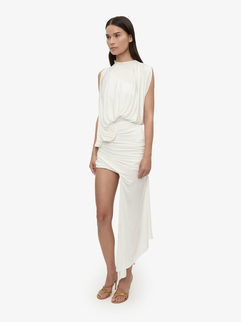 Cumulus Tucked Mini Dress - Image 2