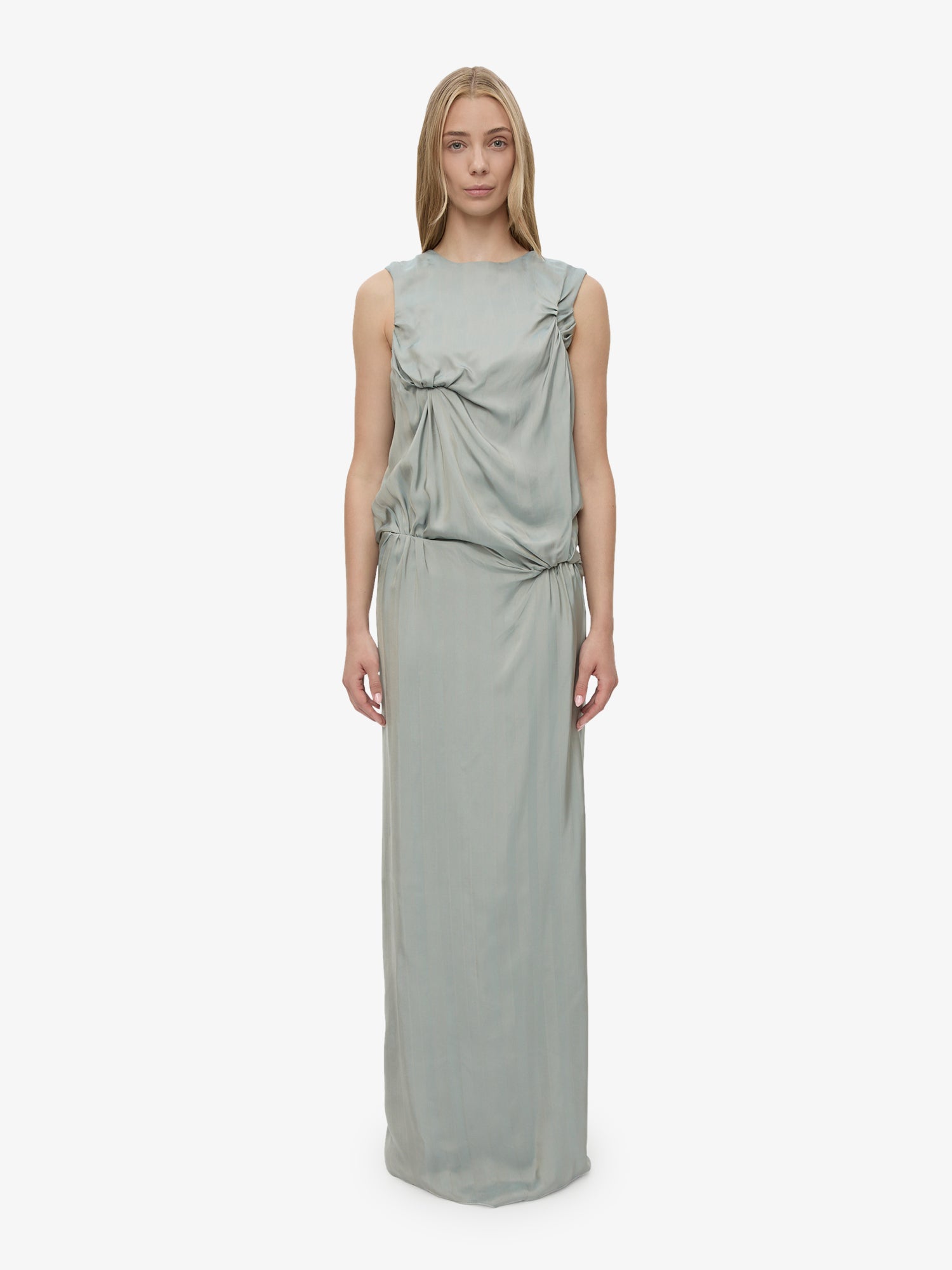 Kacere Bikini Tuck Column Tank Dress