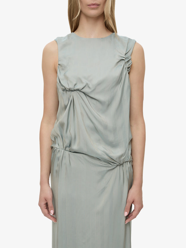 Kacere Bikini Tuck Column Tank Dress