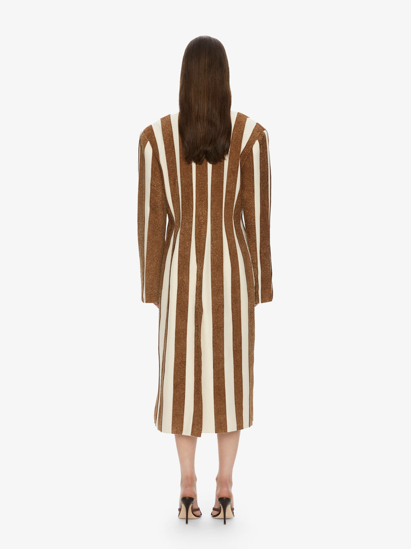 Tropic Leather Panelled Coat - Image 4