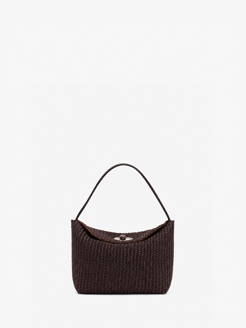 Turnlock Raffia Mini Bag - Image 1