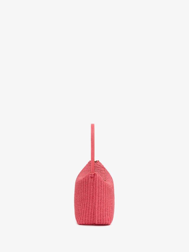 Turnlock Raffia Mini Bag