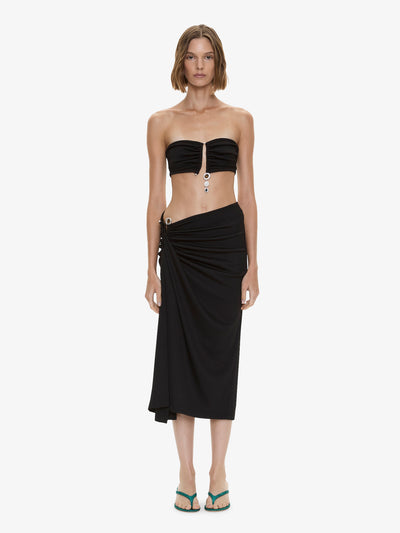 Droplet Crystal Clasp Cascade Skirt