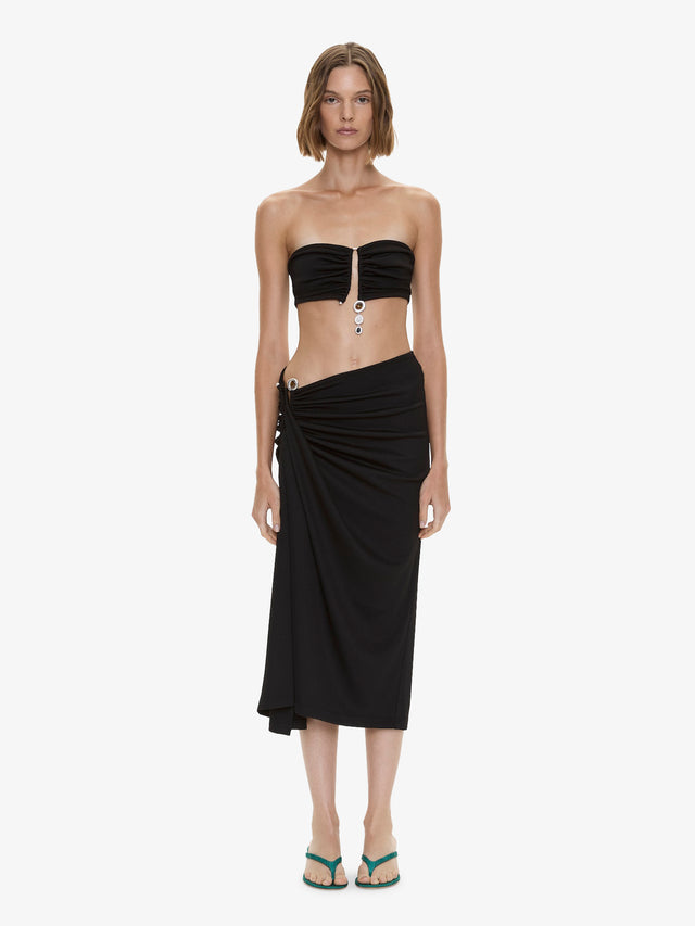 Droplet Crystal Clasp Cascade Skirt
