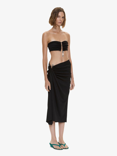 Droplet Crystal Clasp Cascade Skirt