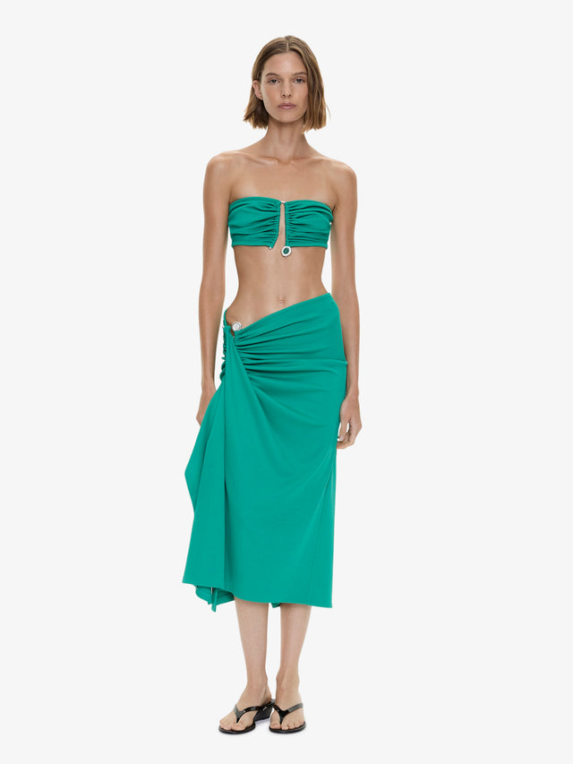Droplet Crystal Clasp Cascade Skirt