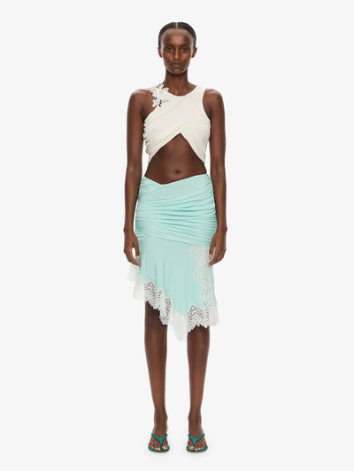 Incline Gathered Skirt