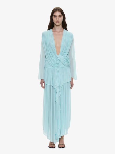 Ripple Drape Long Sleeve Top