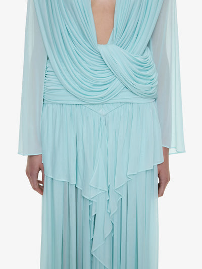 Ripple Drape Long Sleeve Top
