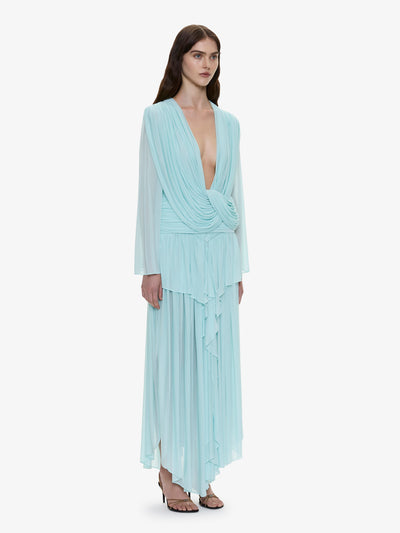 Ripple Drape Long Sleeve Top