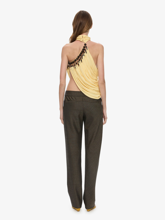 Tortoise Droplet Halter Top