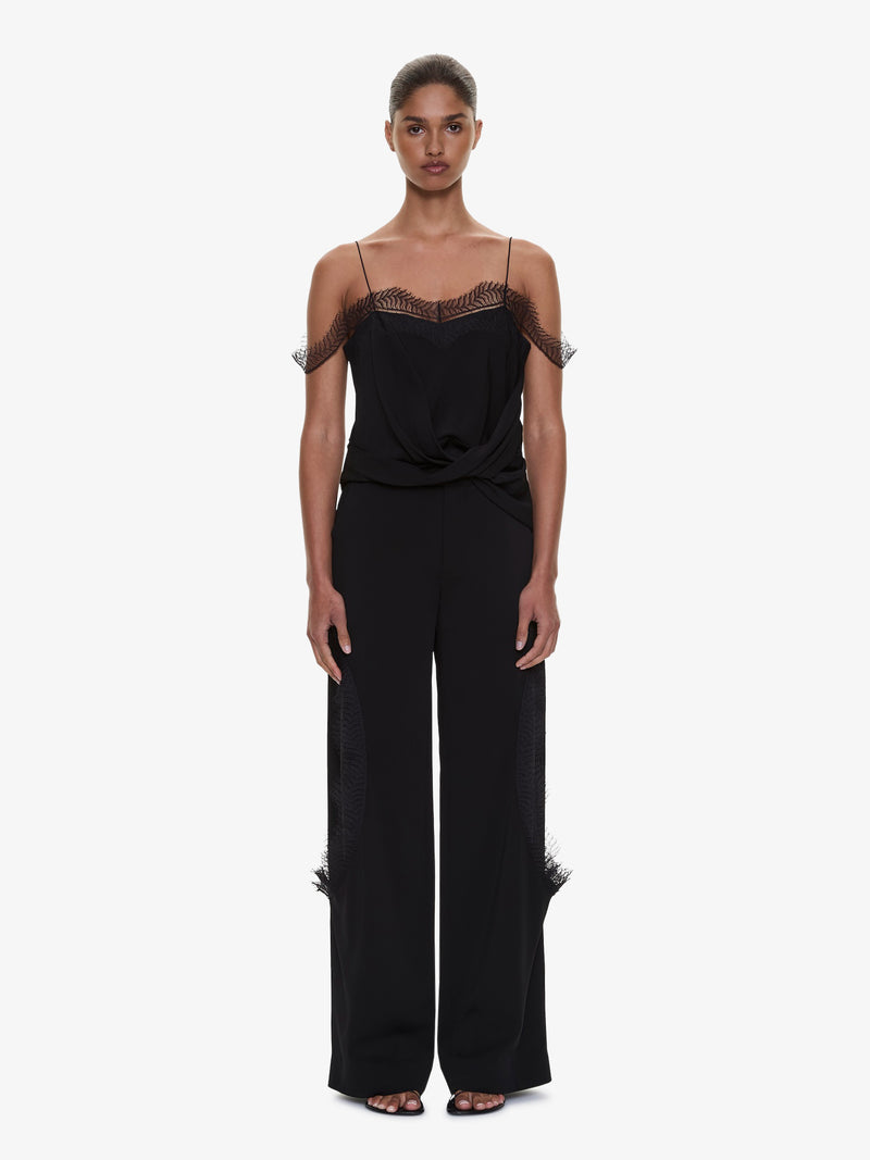Miro Split Lace Draped Cami - Image 2