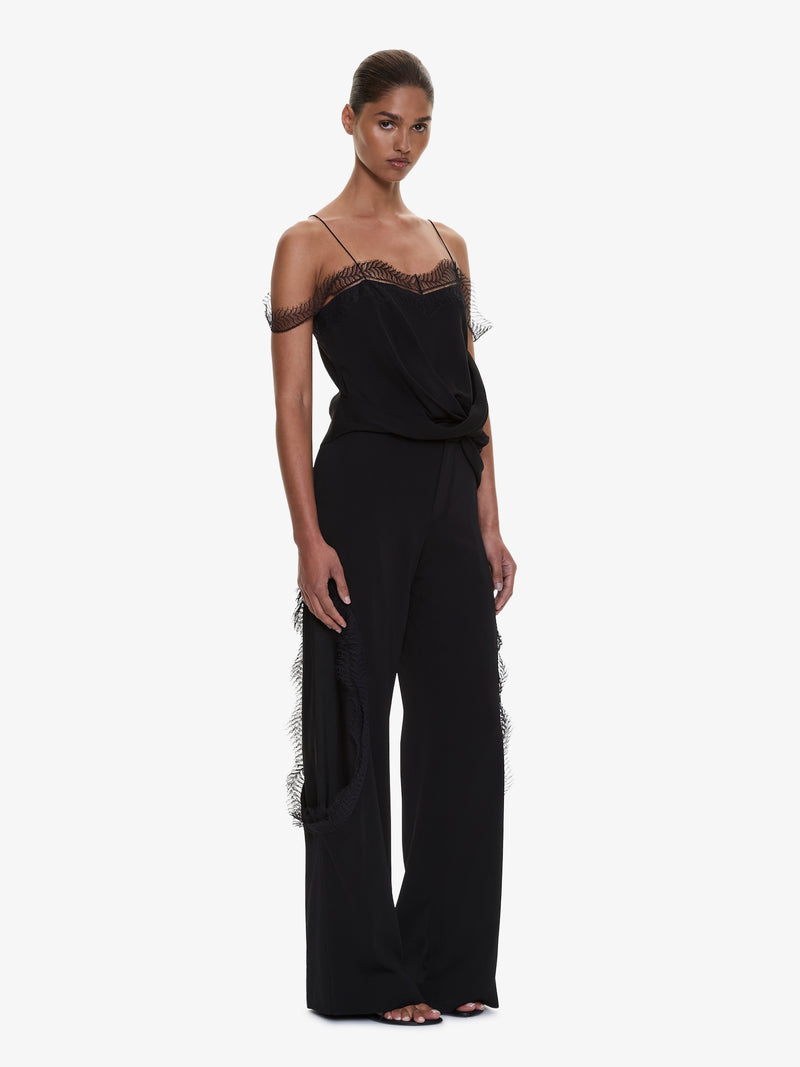 Miro Split Lace Draped Cami - Image 3