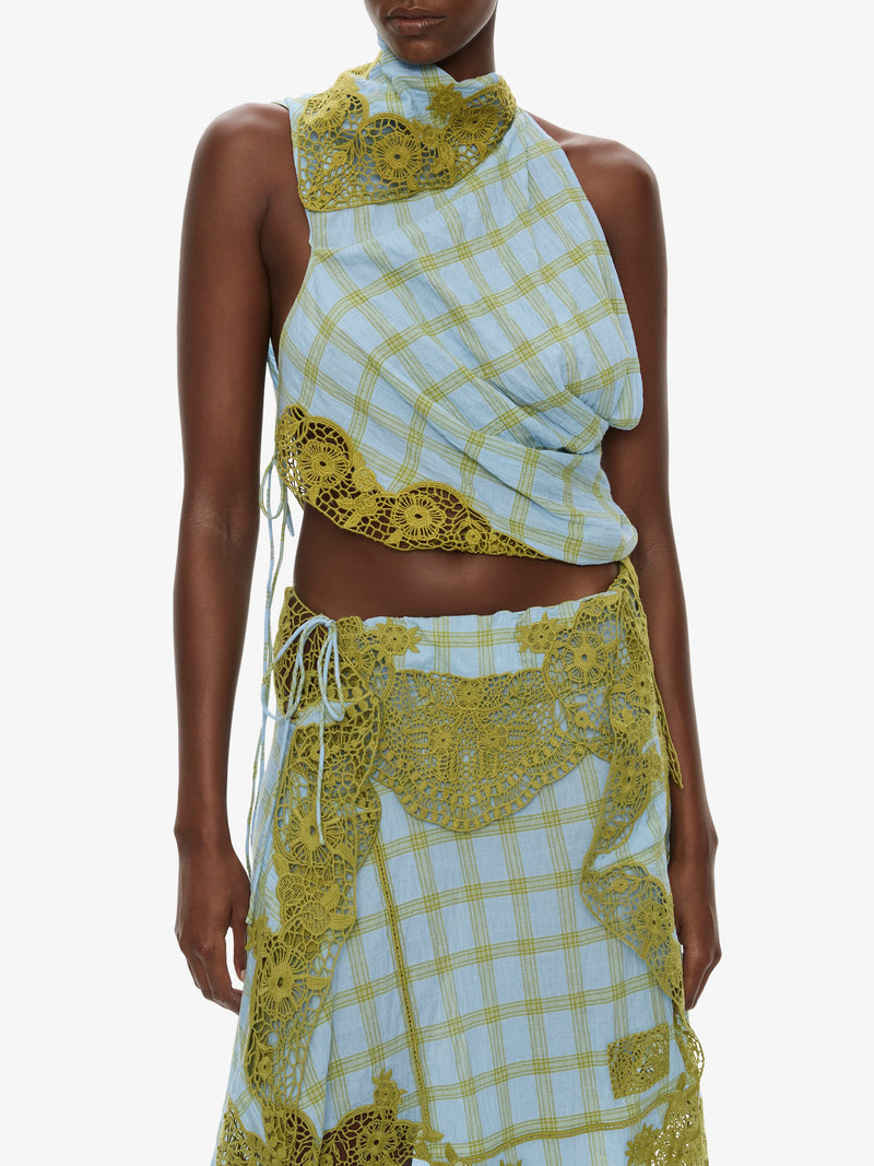 Embroidered Handkerchief Envelope Midi Skirt - Image 3