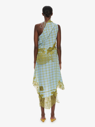 Embroidered Handkerchief Envelope Midi Skirt