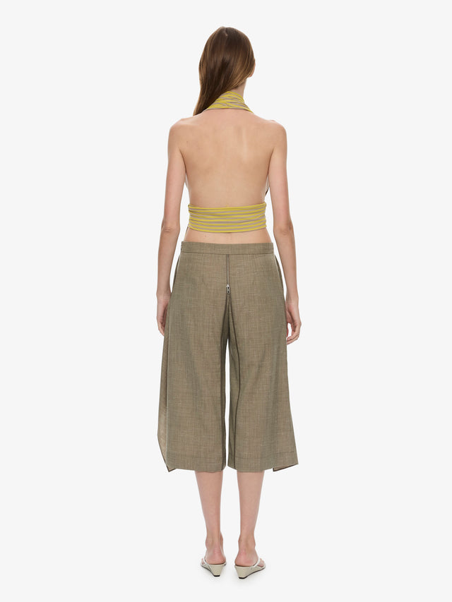 Scarf Draped Halter Top