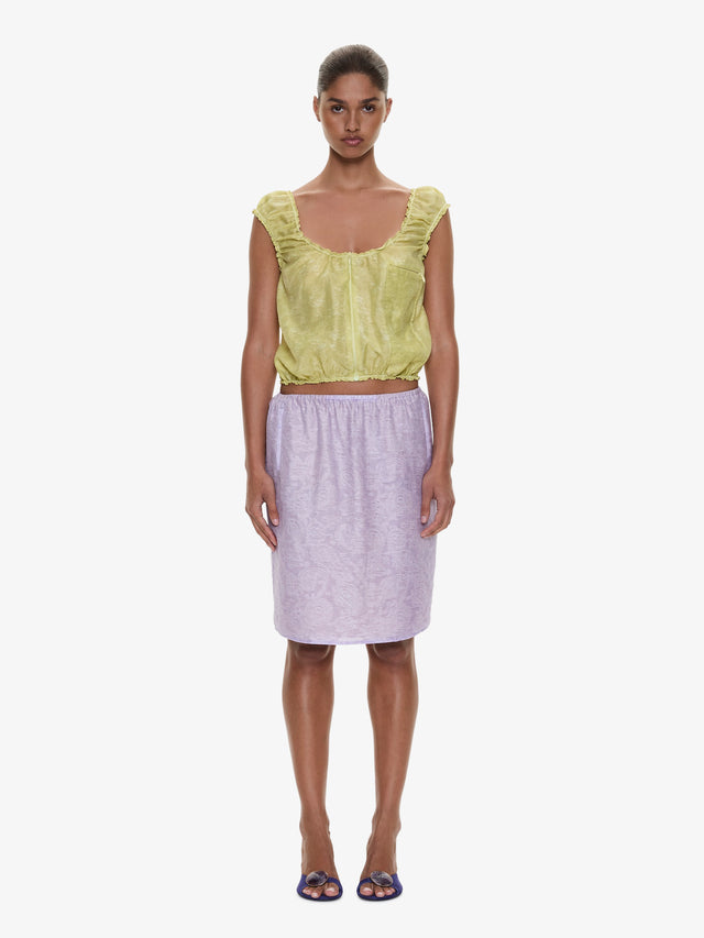 Light Leak Jacquard Slip Skirt