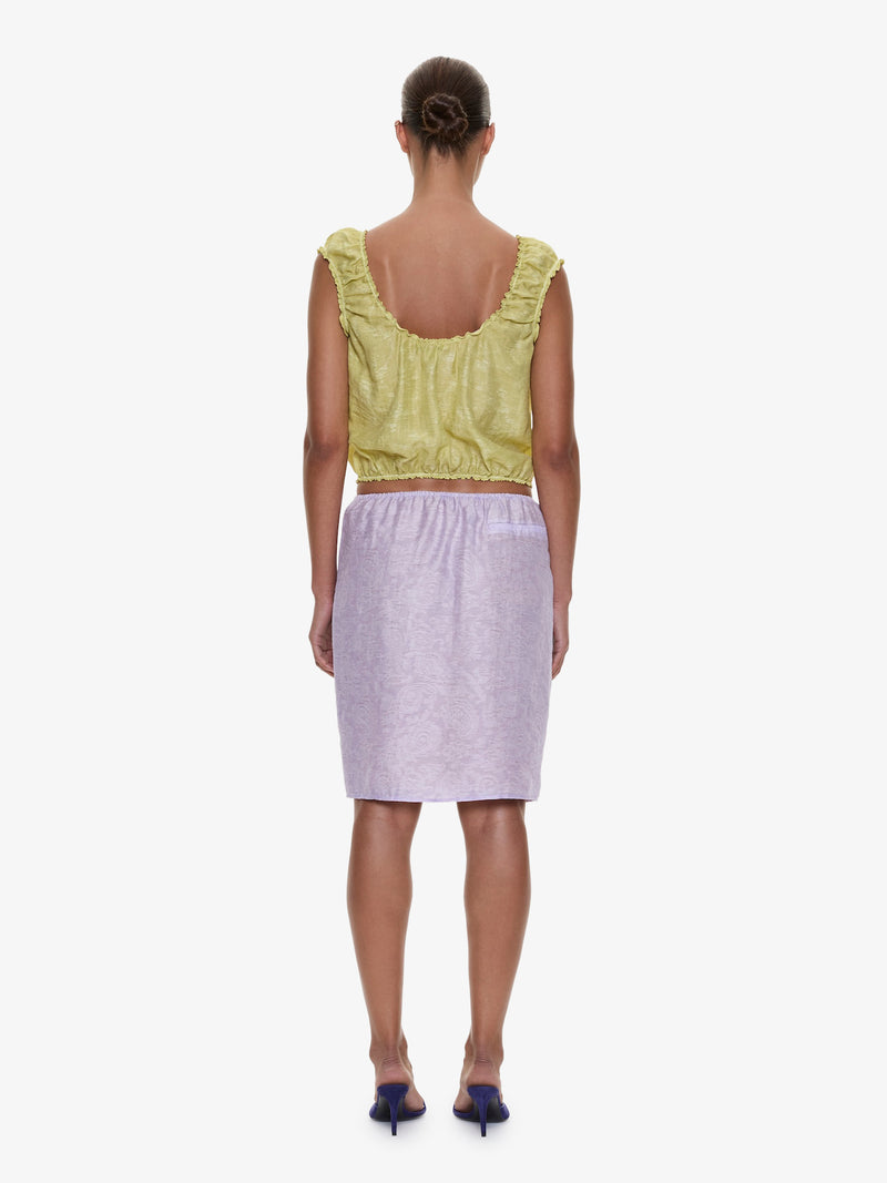 Light Leak Jacquard Slip Skirt - Image 4