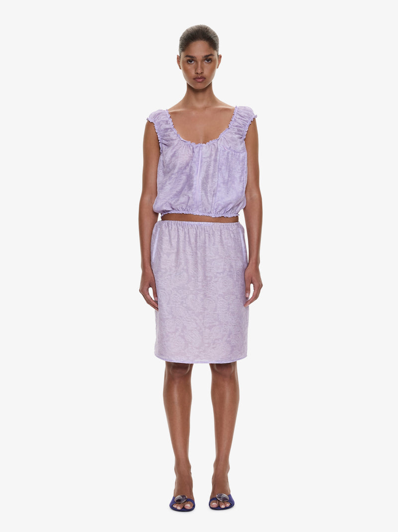Light Leak Jacquard Zip Up Top - Image 2