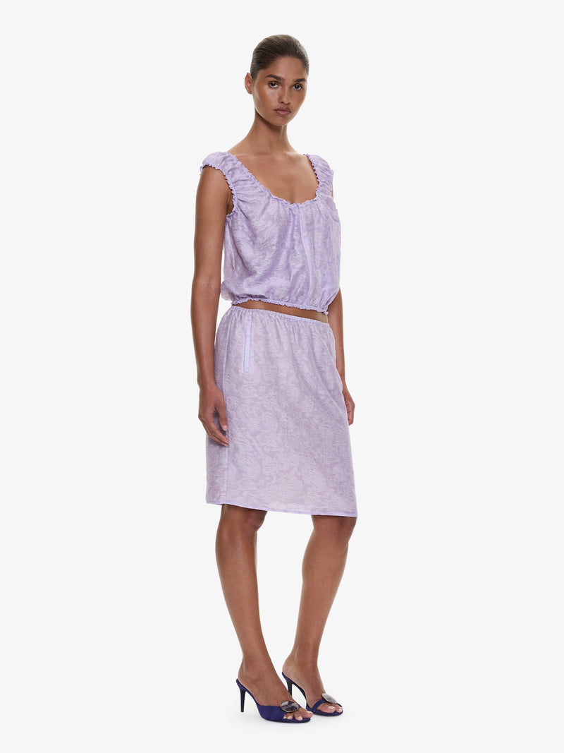 Light Leak Jacquard Zip Up Top - Image 5