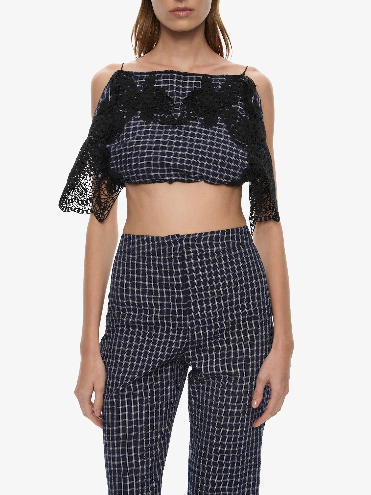 Maya Embroidered Handkerchief Trouser